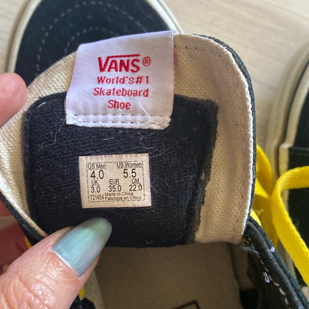 Vans SK-8 Hi Sunflowers, Hi tops, Women’s 5.5, Men’s 4 - Picture 3 of 7
